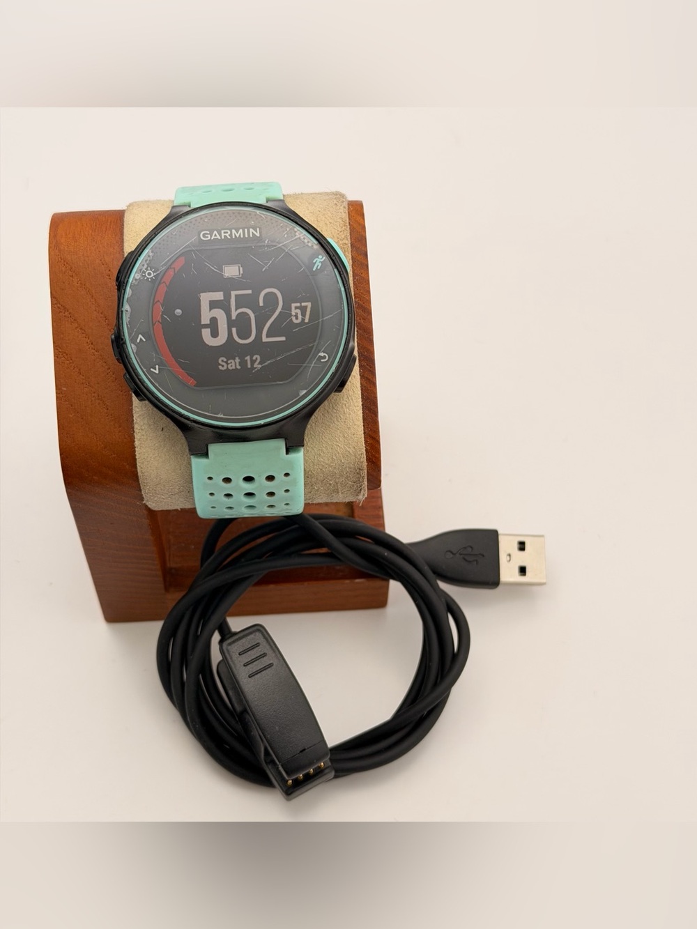 Garmin Forerunner 235, Tested, Charger Included, Green & Black, Good, Smartwatch